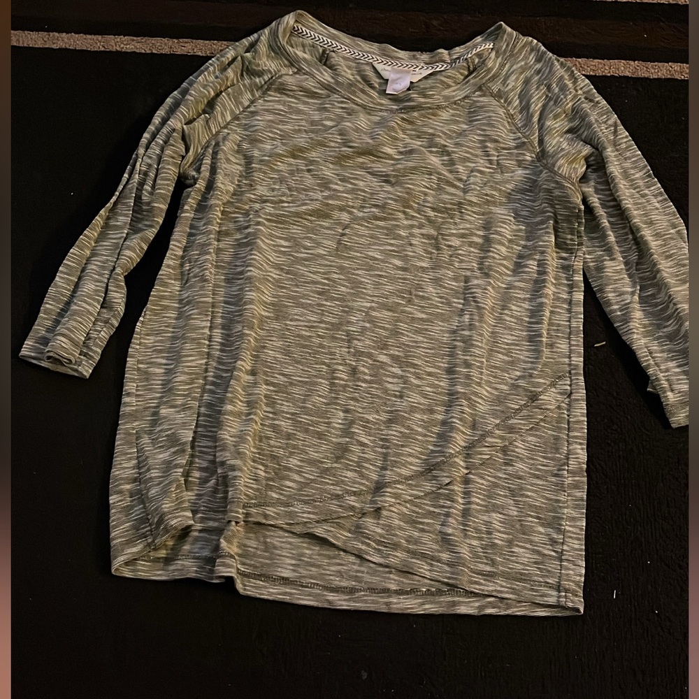 Women’s Green Striped Shirt